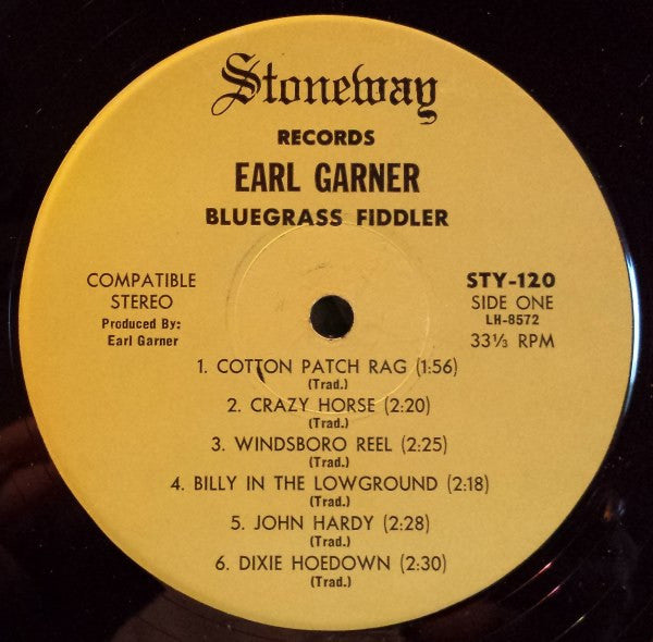 Earl Garner : Bluegrass Fiddler (LP, Album)