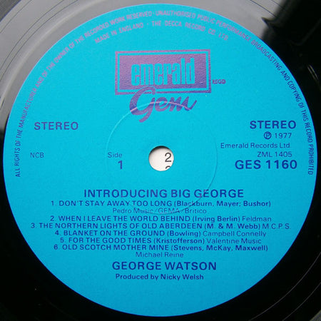 Big George (2) : Introducing Big George (LP, Album)
