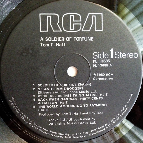 Tom T. Hall : A Soldier Of Fortune (LP, Album)
