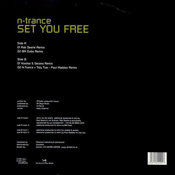 N-Trance : Set You Free (12")
