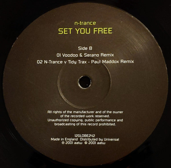 N-Trance : Set You Free (12")