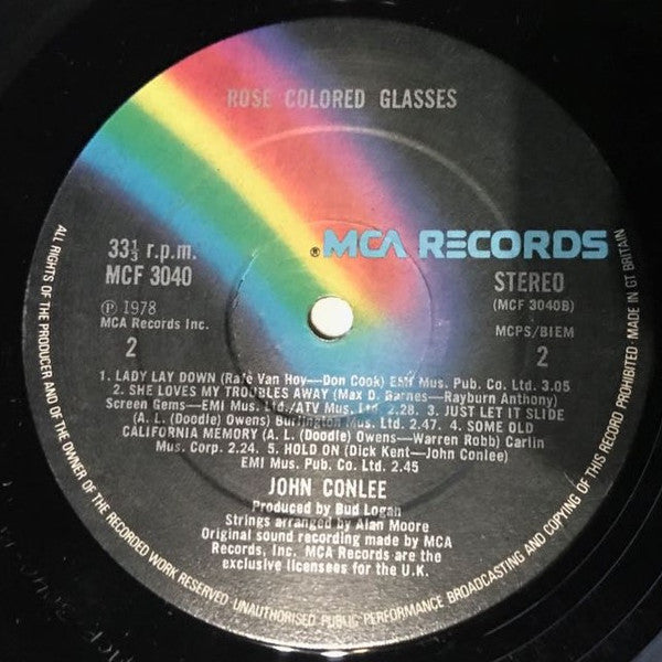 John Conlee : Rose Colored Glasses (LP)
