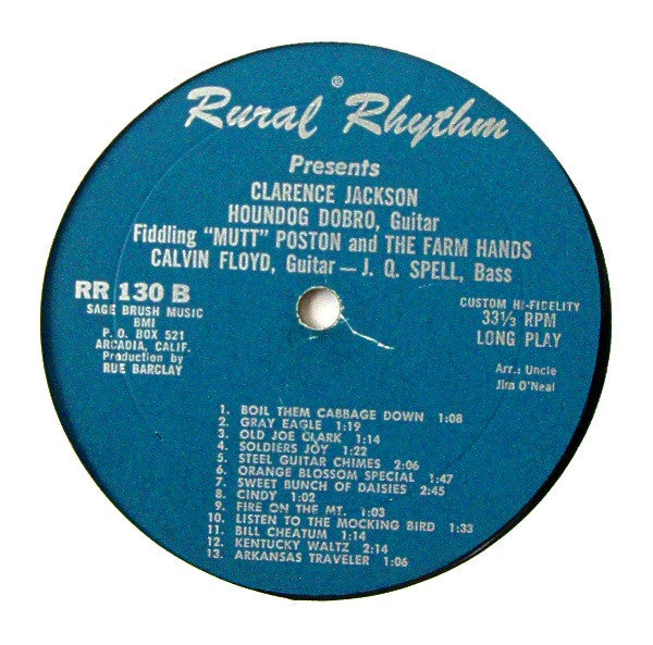Clarence Jackson (3) : Rural Rhythm Presents Clarence Jackson (LP, Album)