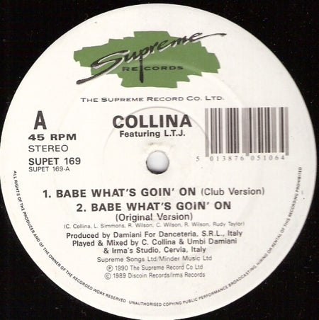 Cesare Collina Featuring LTJ X-Perience : Babe What's Goin On (12")