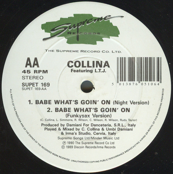 Cesare Collina Featuring LTJ X-Perience : Babe What's Goin On (12")