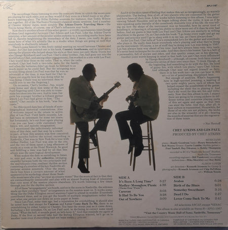 Chet Atkins & Les Paul : Chester & Lester (LP, Album)