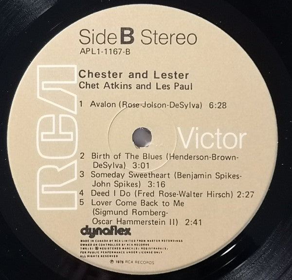 Chet Atkins & Les Paul : Chester & Lester (LP, Album)