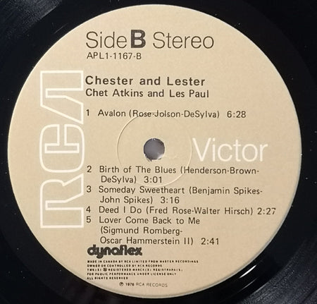 Chet Atkins & Les Paul : Chester & Lester (LP, Album)