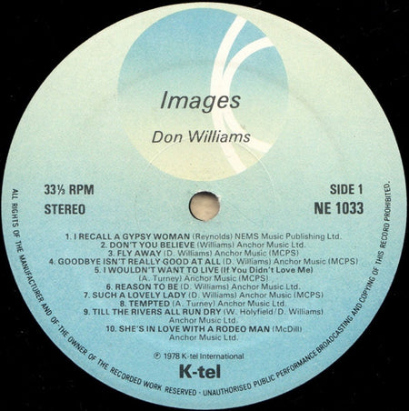 Don Williams (2) : Images (LP, Comp)