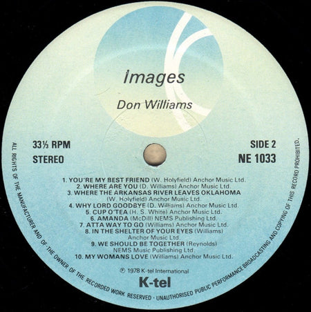 Don Williams (2) : Images (LP, Comp)