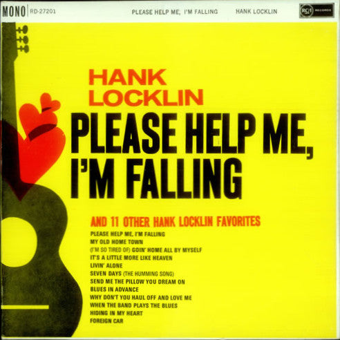 Hank Locklin : Please Help Me, I'm Falling (LP, Album, Mono)
