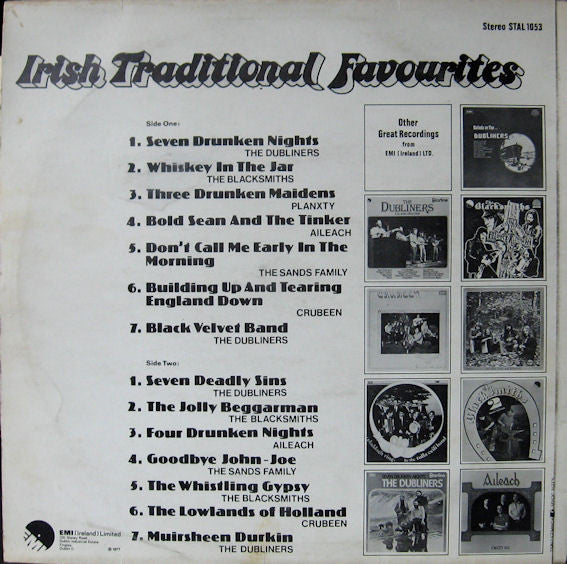 Various : Irish Traditional Favourites - 14 Great Tracks (LP, Comp)
