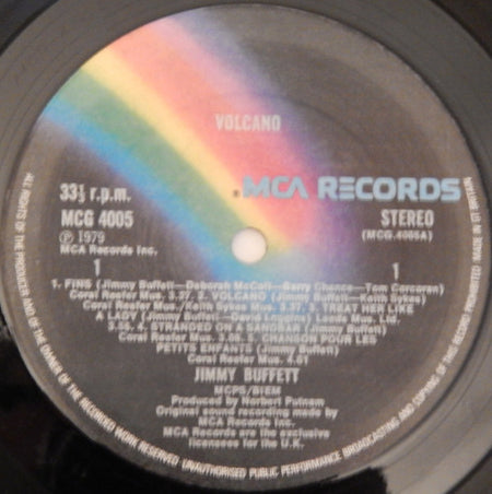 Jimmy Buffett : Volcano (LP, Album, Gat)