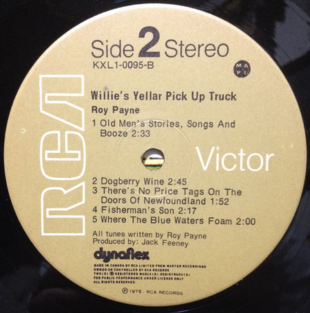 Roy Payne (2) : Willie's Yellar Pick Up Truck (LP, Album)