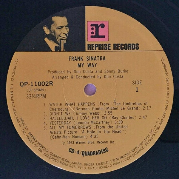 Frank Sinatra : My Way (LP, Album, Quad)