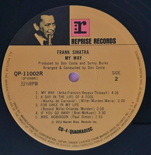 Frank Sinatra : My Way (LP, Album, Quad)