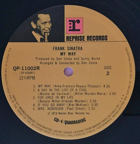 Frank Sinatra : My Way (LP, Album, Quad)