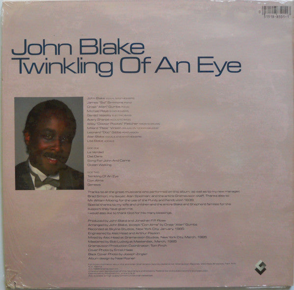 John Blake : Twinkling Of An Eye (LP, Album)