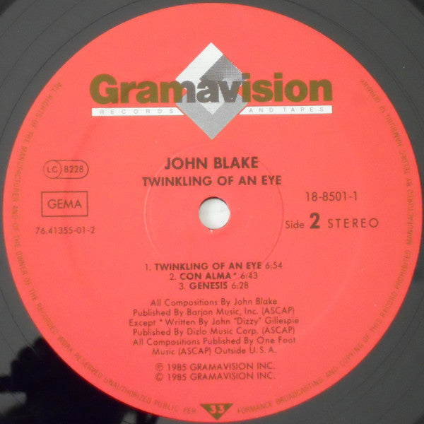 John Blake : Twinkling Of An Eye (LP, Album)