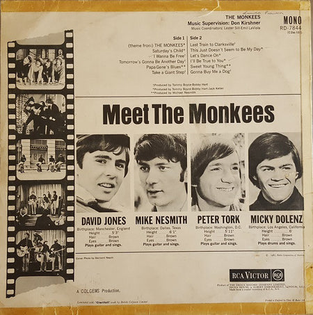 The Monkees : The Monkees (LP, Album, Mono)
