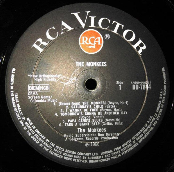 The Monkees : The Monkees (LP, Album, Mono)