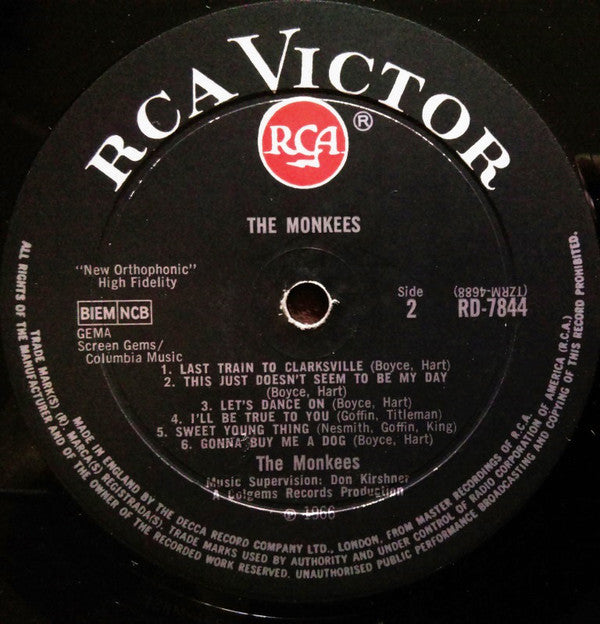 The Monkees : The Monkees (LP, Album, Mono)