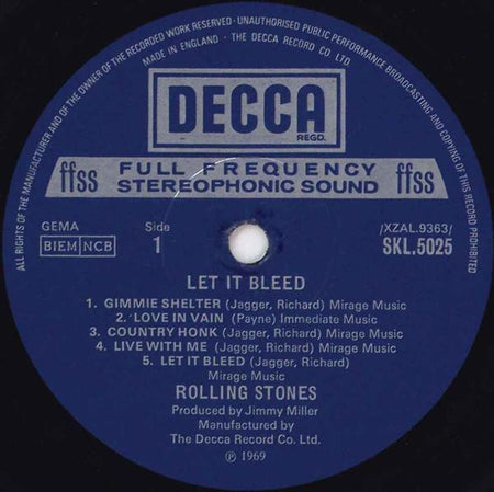 Rolling Stones* : Let It Bleed (LP, Album, RP)