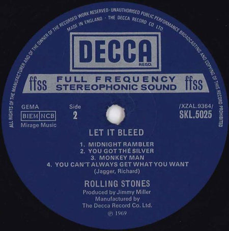 Rolling Stones* : Let It Bleed (LP, Album, RP)