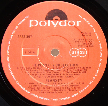 Planxty : The Planxty Collection (LP, Album, Comp)