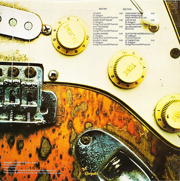 Rory Gallagher : Against The Grain (LP, Album, RE, Blu)