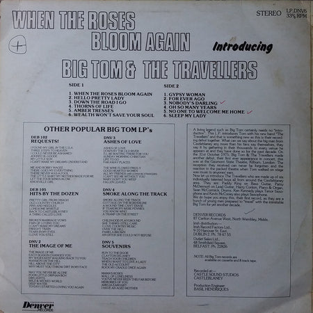 Big Tom & The Travellers : When The Roses Bloom Again (LP, Album)