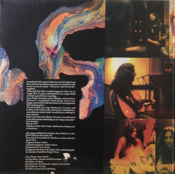 Uriah Heep : Demons And Wizards (LP, Album, RP, Gat)