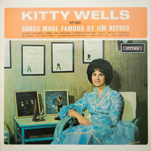Kitty Wells : Songs Made Famous By Jim Reeves  (LP, Mono, RE)