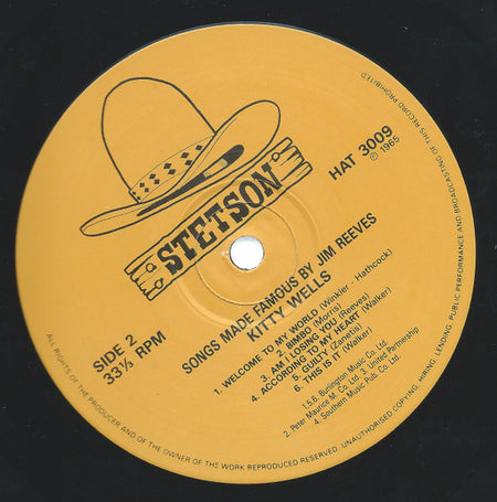 Kitty Wells : Songs Made Famous By Jim Reeves  (LP, Mono, RE)