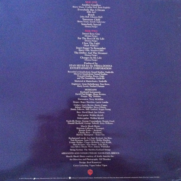 Donna Fargo : Dark-Eyed Lady (LP, Album)