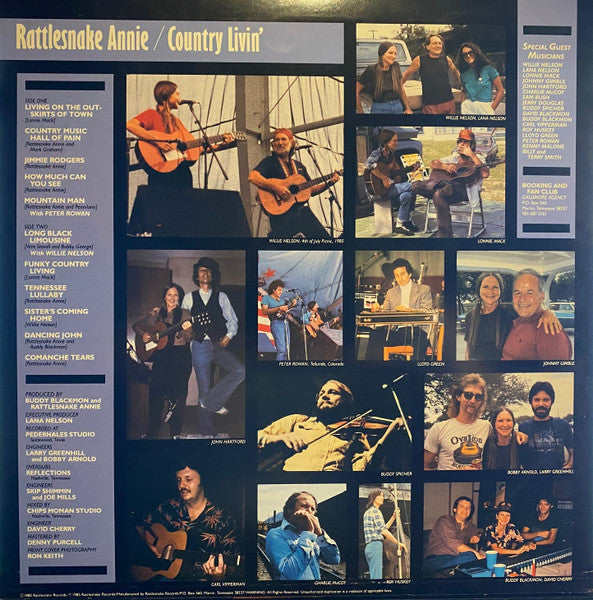 Rattlesnake Annie : Country Livin' (LP, Album)