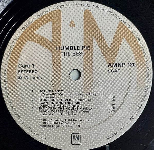 Humble Pie : The Best (LP, Comp, RE)