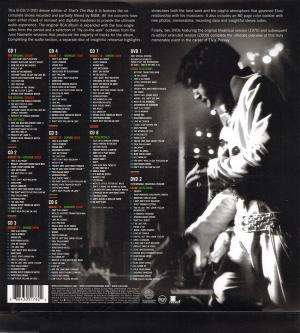 Elvis Presley : Elvis - That's The Way It Is (CD, Album, RE, RM + 7xCD + 2xDVD-V, RE, NTSC + Box)