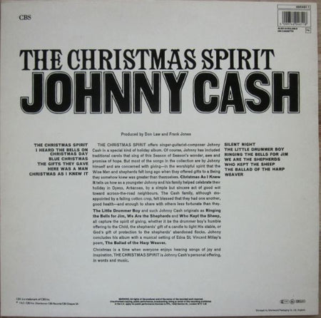 Johnny Cash : The Christmas Spirit (LP, Album, RE)
