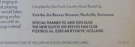 Jim Reeves : The Abbott Recordings Volume 1 (LP, Comp, Mono)