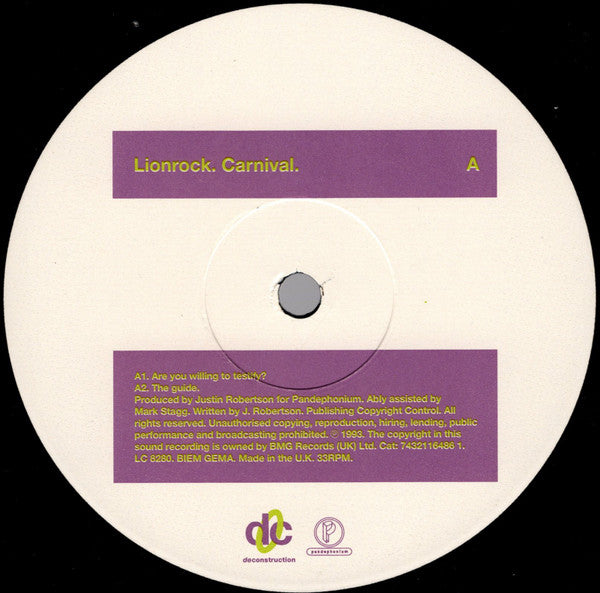 Lionrock : Carnival (12", Single)