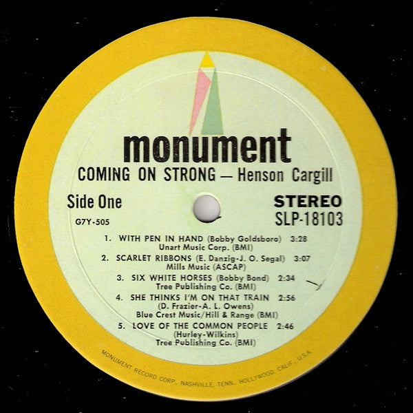 Henson Cargill : Coming On Strong (LP, Album)