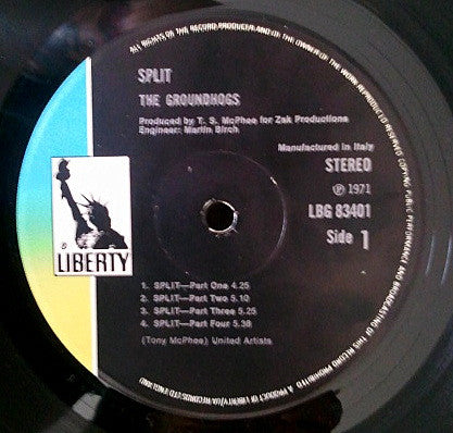 Groundhogs* : Split (LP, Album, Gat)