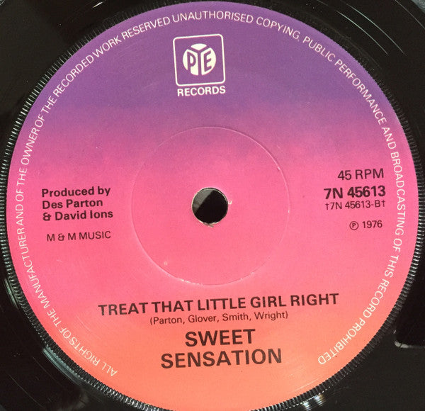 Sweet Sensation (2) : Mail Train (7", Promo, Sol)