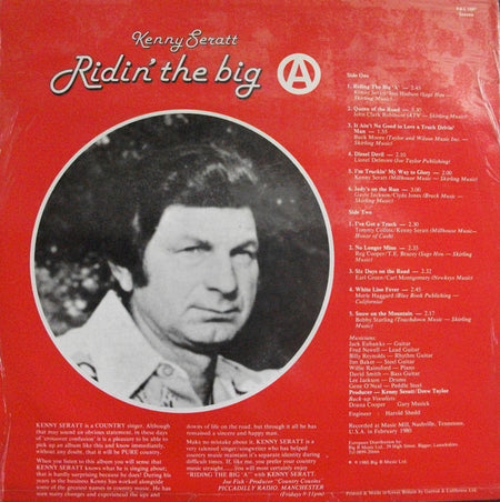 Kenny Seratt : Ridin' The Big 'A' (LP, Album)