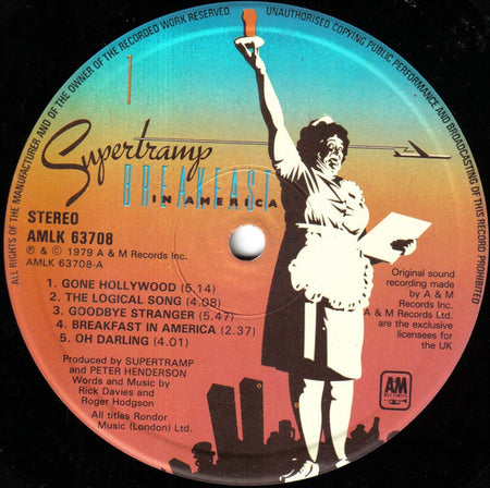 Supertramp : Breakfast In America (LP, Album)