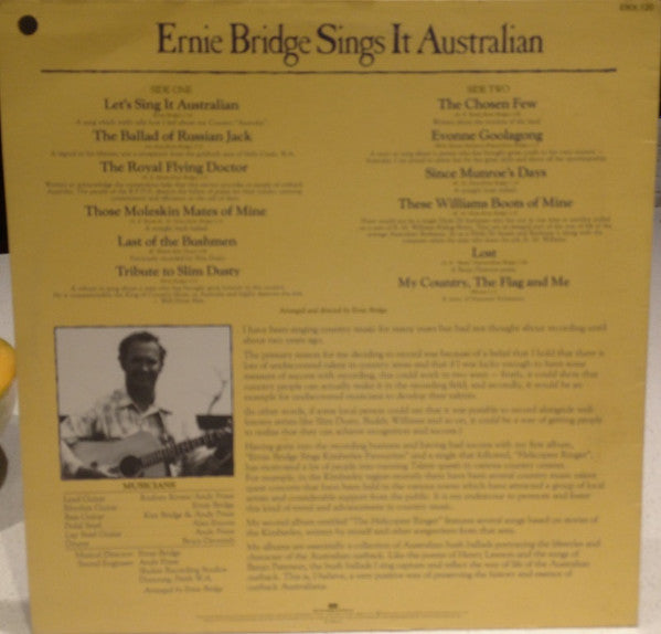 Ernie Bridge : Sings It Australian (LP, Album)