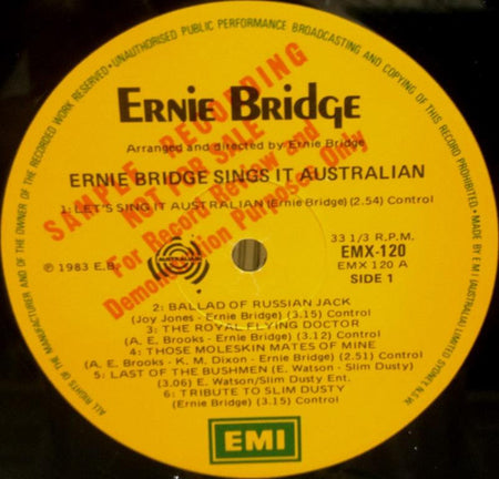 Ernie Bridge : Sings It Australian (LP, Album)