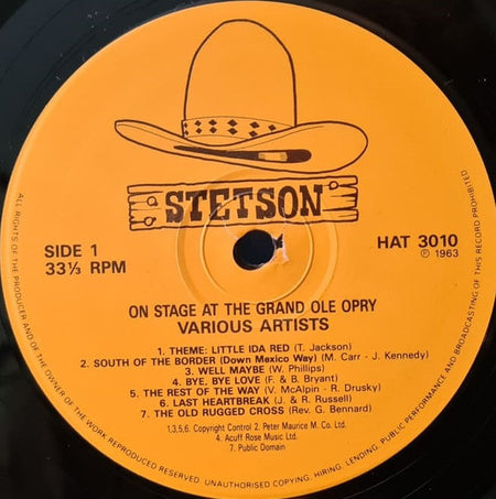 Various : On Stage At The Grand Ole Opry (LP, Album, Mono, RE)
