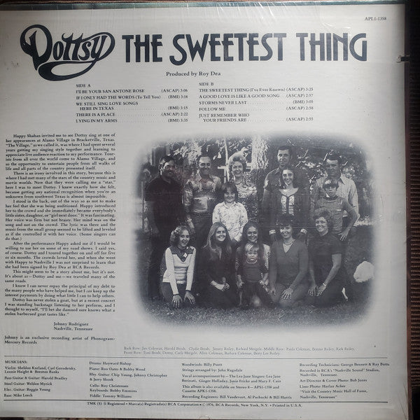Dottsy : The Sweetest Thing (LP)